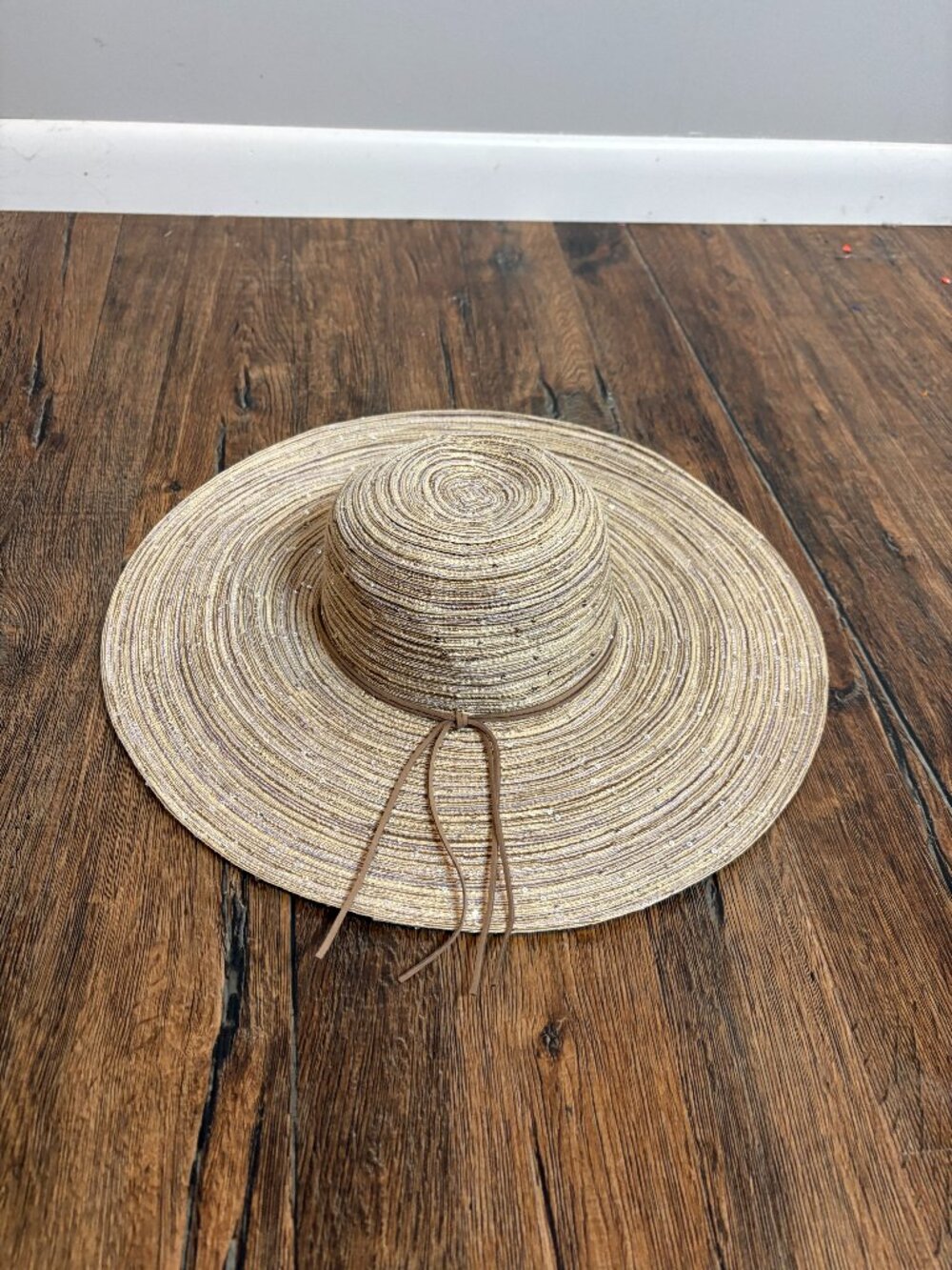 Marshalls metallic sequin summer sun hat
